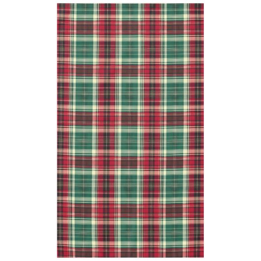 Traditional Tartan Christmas Tablecloth  Tischdecke (Vorderseite)