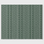 Traditional Tatreez Print Wrapping Paper Geschenkpapier (Flach)