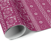 Traditional Tatreez Print Wrapping Paper Geschenkpapier (Rolleneckpunkt)