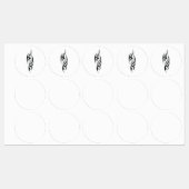 Traditional Tattoo Art Inspired Design Etiketten (Blatt)