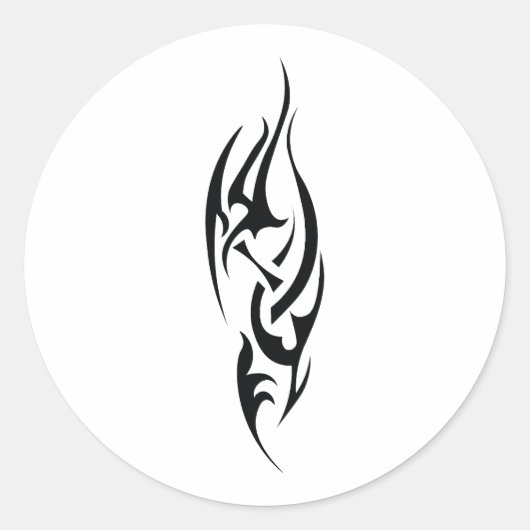 Traditional Tattoo Art Inspired Design Runder Aufkleber (Vorderseite)