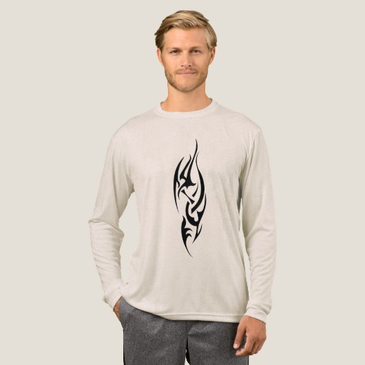 Traditional Tattoo Art Inspired Design Tri-Blend Shirt (Volle Vorderseite)
