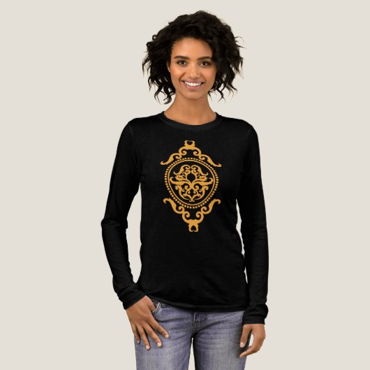 Traditional Tattoo Art Inspired Design Tri-Blend Shirt (Volle Vorderseite)