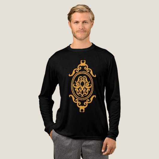 Traditional Tattoo Art Inspired Design Tri-Blend Shirt (Volle Vorderseite)
