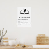 Traditional TCM Wall Art for Acupuncturist Poster (Küche)