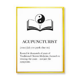 Traditional TCM Wall Art for Acupuncturist Poster