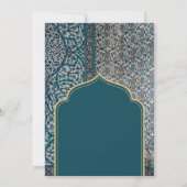 Traditional Turkish Mosaic Ramadan Iftar Dinner Einladung (Rückseite)