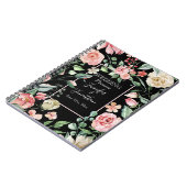 Traditional Victoran Pink Rose Wedding Planner Notizblock (Linke Seite)