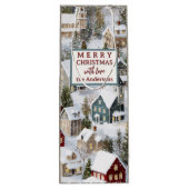 Traditional Winter Christmas Geschenktüte Für Weinflaschen (Rückseite)
