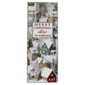 Traditional Winter Christmas Geschenktüte Für Weinflaschen (Vorderseite)