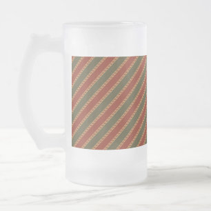 traditionell bunt gestreifte Weihnachten Mattglas Bierglas