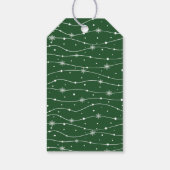 Traditionell - Dunkelgrün - Weihnachtsgeschenk-Tag Geschenkanhänger (Rückseite)