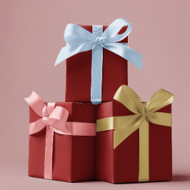 Traditionell - Dunkelrot - Papierblätter Geschenkpapier Set