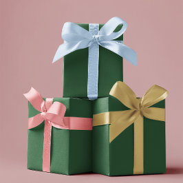 Traditionell - dunkles Grün - Papierblätter Geschenkpapier Set