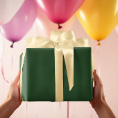 Traditionell - dunkles Grün - Papierblätter Geschenkpapier Set