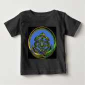 Traditionell einfach blau baby t-shirt (Vorderseite)