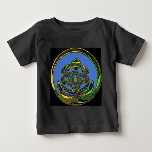 Traditionell einfach blau baby t-shirt (Vorderseite)