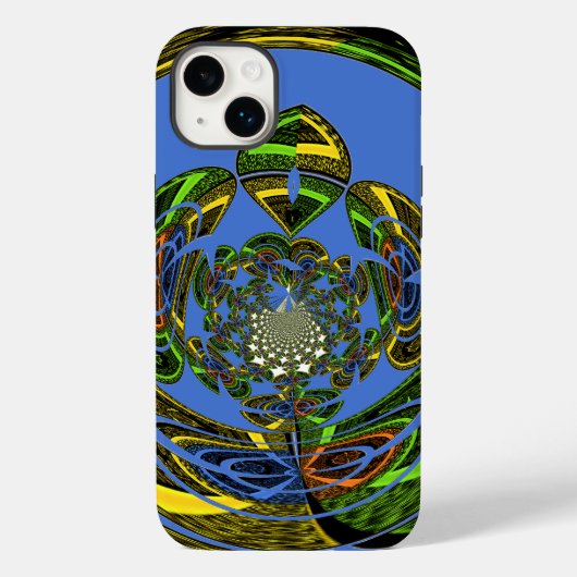 Traditionell einfach blau Case-Mate iPhone hülle (Rückseite)
