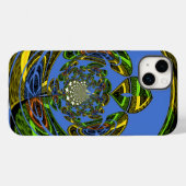 Traditionell einfach blau Case-Mate iPhone hülle (Rückseite (Horizontal))