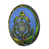 Traditionell einfach blau dartscheibe (Vorderseite rechts)