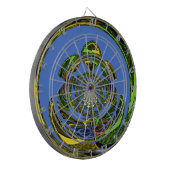 Traditionell einfach blau dartscheibe (Vorderseite Links)