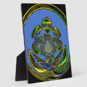 Traditionell einfach blau fotoplatte (Seite)