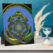 Traditionell einfach blau fotoplatte (Seite)