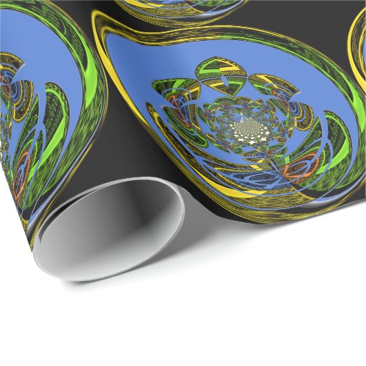 Traditionell einfach blau geschenkpapier (Rolleneckpunkt)