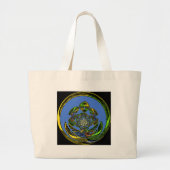 Traditionell einfach blau jumbo stoffbeutel (Vorne)