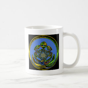 Traditionell einfach blau kaffeetasse