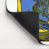 Traditionell einfach blau mousepad (Ecke)