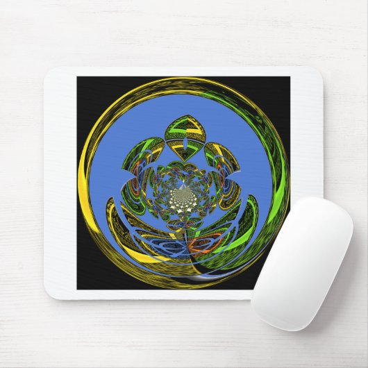 Traditionell einfach blau mousepad (Mit Mouse)