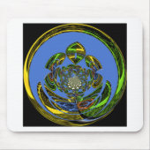 Traditionell einfach blau mousepad (Vorne)