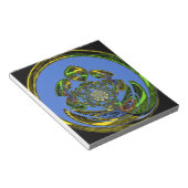 Traditionell einfach blau notizblock (angewinkelt)