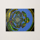 Traditionell einfach blau puzzle (Horizontal)