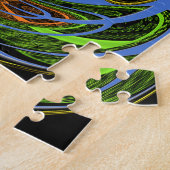 Traditionell einfach blau puzzle (Seite)