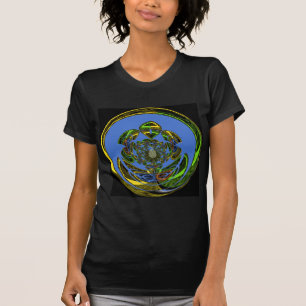 Traditionell einfach blau T-Shirt