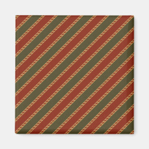 traditionell farbige Weihnachten gestreift  Magnet
