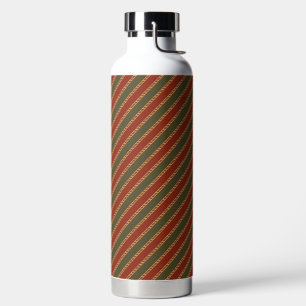 traditionell farbige Weihnachtsstreifen Trinkflasche