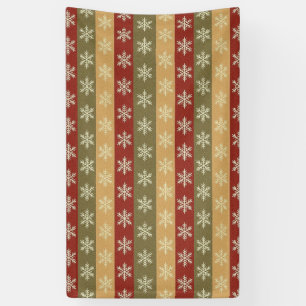traditionell gefärbte Weihnachts-Schneeflocke gest Banner