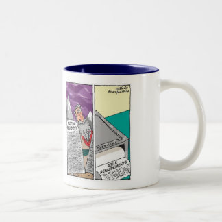 Traditionell gegen bewegliche Anforderungen Zweifarbige Tasse