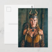 Traditionell gekleidete Viking Women Postkarte (Vorne/Hinten)