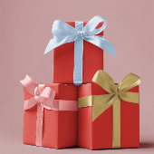 Traditionell - hell rot - Papierblätter Geschenkpapier Set