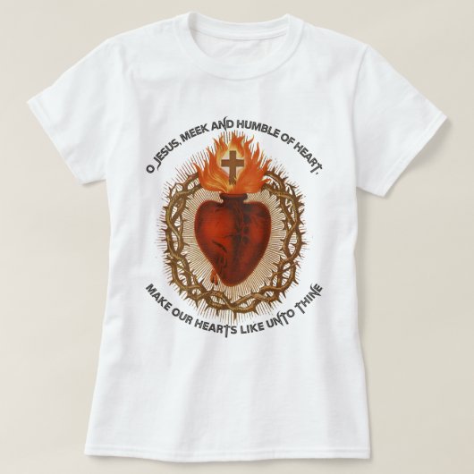 Traditionell katholisch heiligstes Herz Jesu T-Shirt (Design vorne)