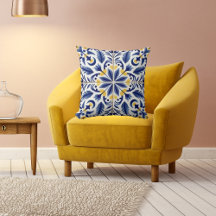 Traditionell mexikanisch dekorativ blau, weiß