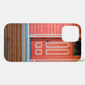 Traditionell rote Holztür und -porchdoor, Case-Mate iPhone Hülle (Rückseite (Horizontal))