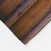 Traditionell rote Holztür und -porchdoor, Fleecedecke (Ecke)