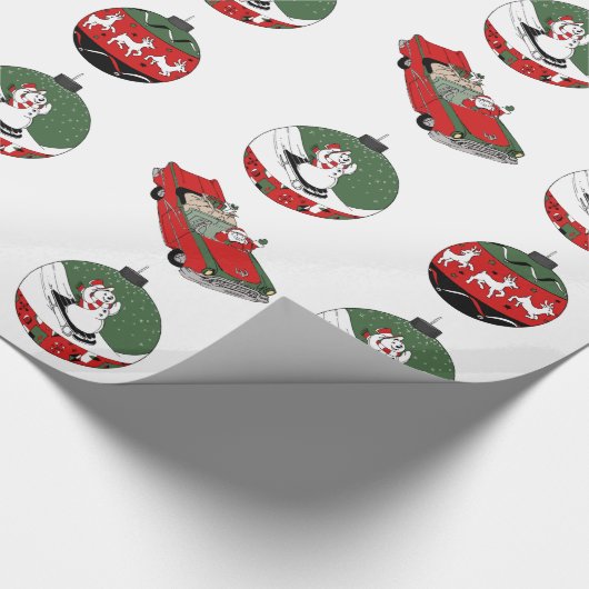 Traditionell - Schneemann - Weiß Geschenkpapier (Ecke)