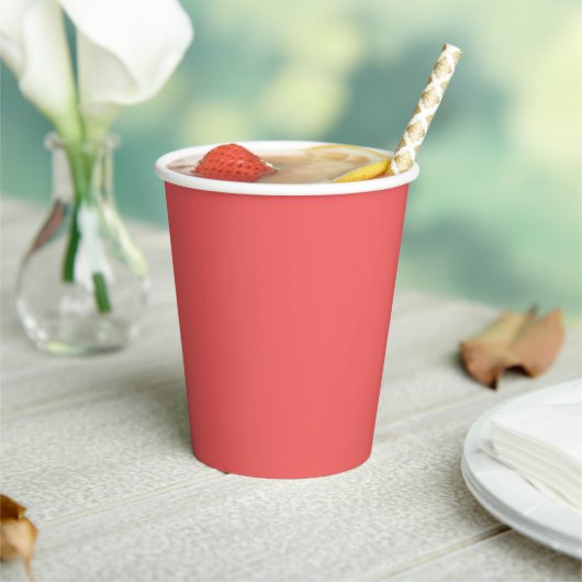 Traditionell - Soft Red Paper Cups Pappbecher (In Situ)