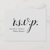 Traditionell und nostalgisch "r.s.v.p." Postkarte (Vorderseite)